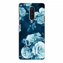 Чехлы (ART) Цветы на OnePlus 8 (VPrint) Голубые Бутоны - купить на Floy.com.ua