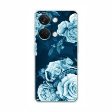Чехлы (ART) Цветы на OnePlus Nord 3 5G (VPrint) Голубые Бутоны - купить на Floy.com.ua
