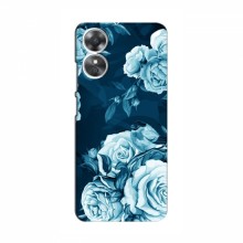 Чехлы (ART) Цветы на OPPO A17 (VPrint) Голубые Бутоны - купить на Floy.com.ua