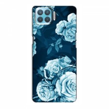 Чехлы (ART) Цветы на OPPO A93 (VPrint) Голубые Бутоны - купить на Floy.com.ua