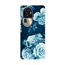 Чехлы (ART) Цветы на OPPO Reno 10 Pro (CHINA) (VPrint) Голубые Бутоны - купить на Floy.com.ua