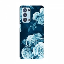 Чехлы (ART) Цветы на OPPO Reno 6 Pro (5G) (VPrint) Голубые Бутоны - купить на Floy.com.ua