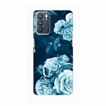 Чехлы (ART) Цветы на OPPO Reno6 (5G) (VPrint) Голубые Бутоны - купить на Floy.com.ua