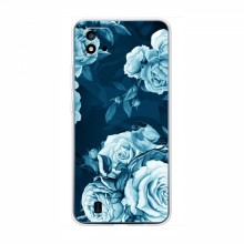 Чехлы (ART) Цветы на RealMe C11 (2021) / C20 (VPrint) Голубые Бутоны - купить на Floy.com.ua