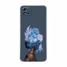 Чехлы (ART) Цветы на RealMe C11 (2021) / C20 (VPrint) Цветы на голове - купить на Floy.com.ua