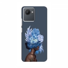 Чехлы (ART) Цветы на RealMe C30s (VPrint) Цветы на голове - купить на Floy.com.ua