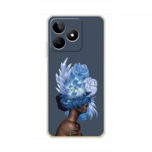 Чехлы (ART) Цветы на RealMe C51 (VPrint) Цветы на голове - купить на Floy.com.ua