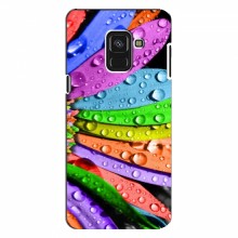 Чехлы (ART) Цветы на Samsung A8 Plus , A8 Plus 2018, A730F (VPrint) Семицветик - купить на Floy.com.ua