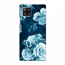 Чехлы (ART) Цветы на Samsung Galaxy A42 (5G) (VPrint) Голубые Бутоны - купить на Floy.com.ua