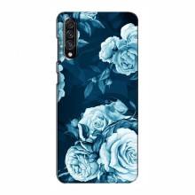 Чехлы (ART) Цветы на Samsung Galaxy A50s (A507) (VPrint) Голубые Бутоны - купить на Floy.com.ua