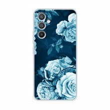 Чехлы (ART) Цветы на Samsung Galaxy A55 (5G) (VPrint) Голубые Бутоны - купить на Floy.com.ua