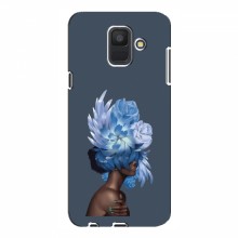 Чехлы (ART) Цветы на Samsung A6 2018, A600F (VPrint) Цветы на голове - купить на Floy.com.ua