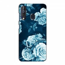 Чехлы (ART) Цветы на Samsung Galaxy A60 2019 (A605F) (VPrint) Голубые Бутоны - купить на Floy.com.ua