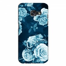 Чехлы (ART) Цветы на Samsung A7 2017, A720, A720F (VPrint) Голубые Бутоны - купить на Floy.com.ua