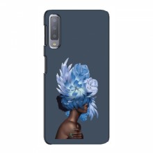 Чехлы (ART) Цветы на Samsung A7-2018, A750 (VPrint) Цветы на голове - купить на Floy.com.ua