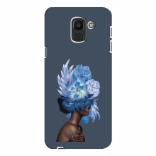 Чехлы (ART) Цветы на Samsung J6 2018 (VPrint) Цветы на голове - купить на Floy.com.ua