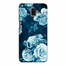 Чехлы (ART) Цветы на Samsung J6 Plus, J6 Плюс 2018 (J610) (VPrint) Голубые Бутоны - купить на Floy.com.ua