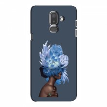 Чехлы (ART) Цветы на Samsung J8-2018, J810 (VPrint) Цветы на голове - купить на Floy.com.ua
