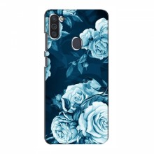 Чехлы (ART) Цветы на Samsung Galaxy M11 (VPrint) Голубые Бутоны - купить на Floy.com.ua