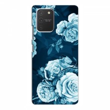 Чехлы (ART) Цветы на Samsung Galaxy S10 Lite (VPrint) Голубые Бутоны - купить на Floy.com.ua