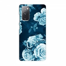 Чехлы (ART) Цветы на Samsung Galaxy S20 FE (VPrint) Голубые Бутоны - купить на Floy.com.ua