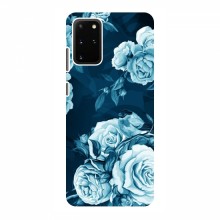 Чехлы (ART) Цветы на Samsung Galaxy S20 Plus (VPrint) Голубые Бутоны - купить на Floy.com.ua