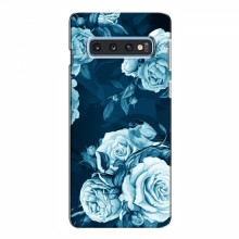 Чехлы (ART) Цветы на Samsung S10e (VPrint) Голубые Бутоны - купить на Floy.com.ua