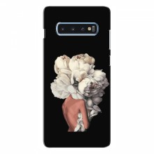 Чехлы (ART) Цветы на Samsung S10 Plus (VPrint)