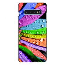 Чехлы (ART) Цветы на Samsung S10 Plus (VPrint)