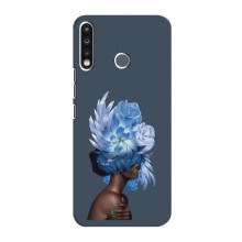 Чехлы (ART) Цветы на TECNO Camon 12 CC7 (VPrint) Цветы на голове - купить на Floy.com.ua