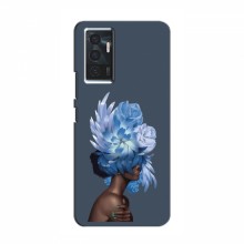 Чехлы (ART) Цветы на ViVO V23e (VPrint) Цветы на голове - купить на Floy.com.ua