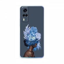 Чехлы (ART) Цветы на ViVO Y53S (VPrint) Цветы на голове - купить на Floy.com.ua