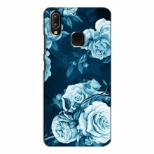 Чехлы (ART) Цветы на ViVO Y93 Lite (VPrint) Голубые Бутоны - купить на Floy.com.ua