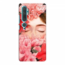 Чехлы (ART) Цветы на Xiaomi Mi 10 (VPrint) Глаза в цветах - купить на Floy.com.ua