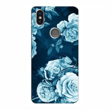 Чехлы (ART) Цветы на Xiaomi Mi6X (VPrint) Голубые Бутоны - купить на Floy.com.ua