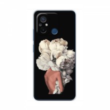 Чехлы (ART) Цветы на Xiaomi POCO C55 (VPrint)