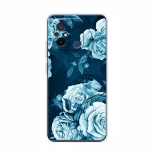 Чехлы (ART) Цветы на Xiaomi POCO C55 (VPrint) Голубые Бутоны - купить на Floy.com.ua