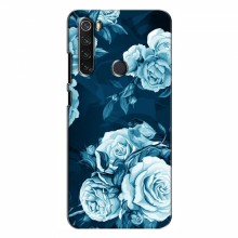 Чехлы (ART) Цветы на Xiaomi Redmi Note 8 (VPrint) Голубые Бутоны - купить на Floy.com.ua