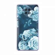 Чехлы (ART) Цветы на Xiaomi Redmi Note 9T (VPrint) Голубые Бутоны - купить на Floy.com.ua