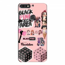 Чехлы BLACKPINK для Хуавей Хонор 7C Про БлэкПинк BLACK PINK коллаж - купить на Floy.com.ua