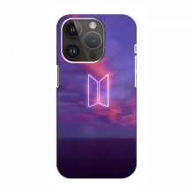 Чехлы BTS для Айфон 15 Про Макс (AlphaPrint) BTS логотип - купить на Floy.com.ua