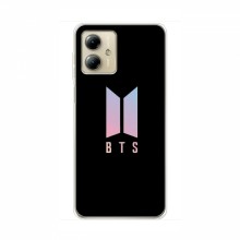 Чехлы BTS для Мото джи 14 (AlphaPrint) Лого BTS - купить на Floy.com.ua