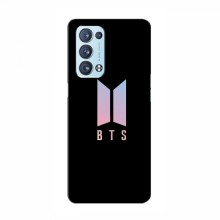 Чехлы BTS для Оппо Рено 6 Про (AlphaPrint) Лого BTS - купить на Floy.com.ua