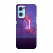 Чехлы BTS для Оппо Рено 7 4G (AlphaPrint) BTS логотип - купить на Floy.com.ua