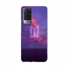 Чехлы BTS для Виво Х60 Про (AlphaPrint) BTS логотип - купить на Floy.com.ua