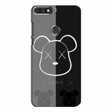 Чехлы для Huawei Honor 7C Pro - Bearbrick Louis Vuitton (PREMIUMPrint) БеарБрик глаза - купить на Floy.com.ua