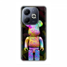 Чехлы для Infinix Smart 8 Plus - Bearbrick Louis Vuitton (PREMIUMPrint) Яркий Bearbrick - купить на Floy.com.ua