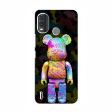 Чехлы для Nokia G11 Plus - Bearbrick Louis Vuitton (PREMIUMPrint) Яркий Bearbrick - купить на Floy.com.ua