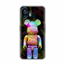 Чехлы для Nothing Nothing Phone 2 - Bearbrick Louis Vuitton (PREMIUMPrint) Яркий Bearbrick - купить на Floy.com.ua