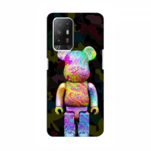 Чехлы для OPPO Reno 5z - Bearbrick Louis Vuitton (PREMIUMPrint) Яркий Bearbrick - купить на Floy.com.ua